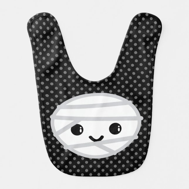 Kawaii Mummy Baby Bib (Front)