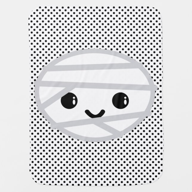Kawaii Mummy Baby Blanket (Front)