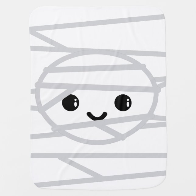 Kawaii Mummy Baby Blanket (Front)