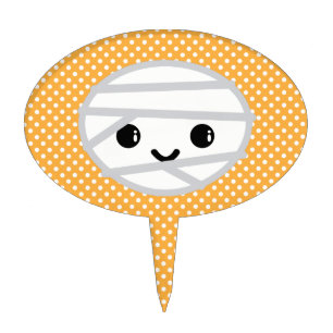 Kawaii Mummy Cake Topper