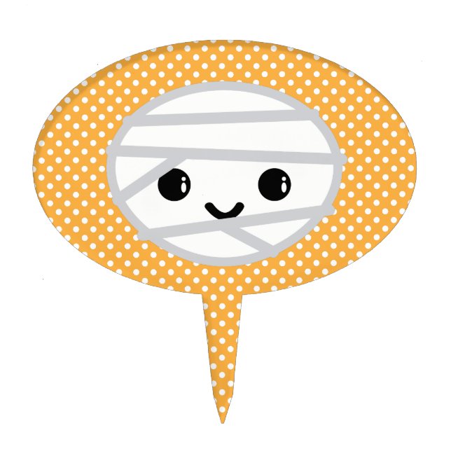 Kawaii Mummy Cake Topper (Front)