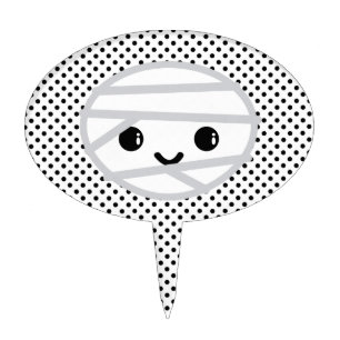 Kawaii Mummy Cake Topper