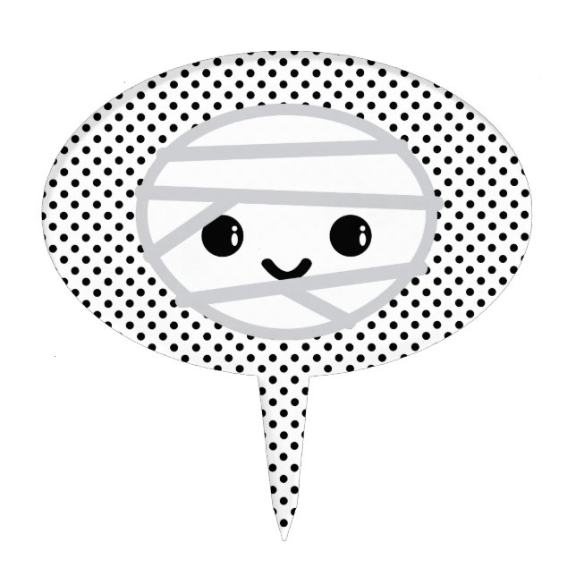 Kawaii Mummy Cake Topper (Front)