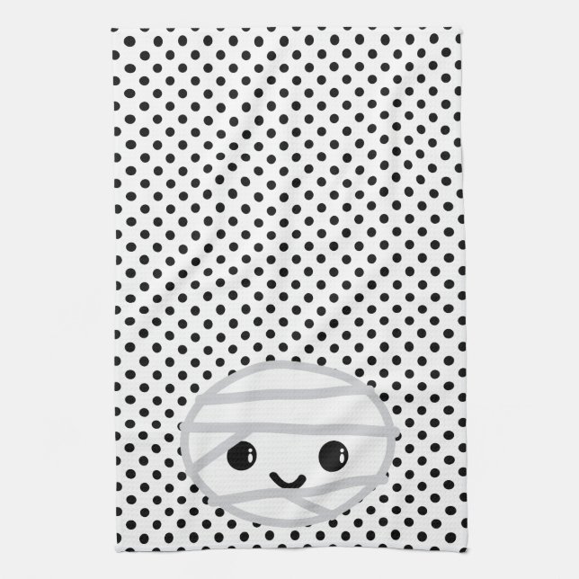 Kawaii Mummy Kitchen Towel (Vertical)