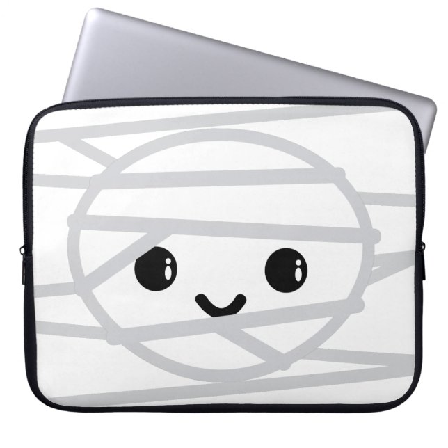 Kawaii Mummy Laptop Sleeve (Front)