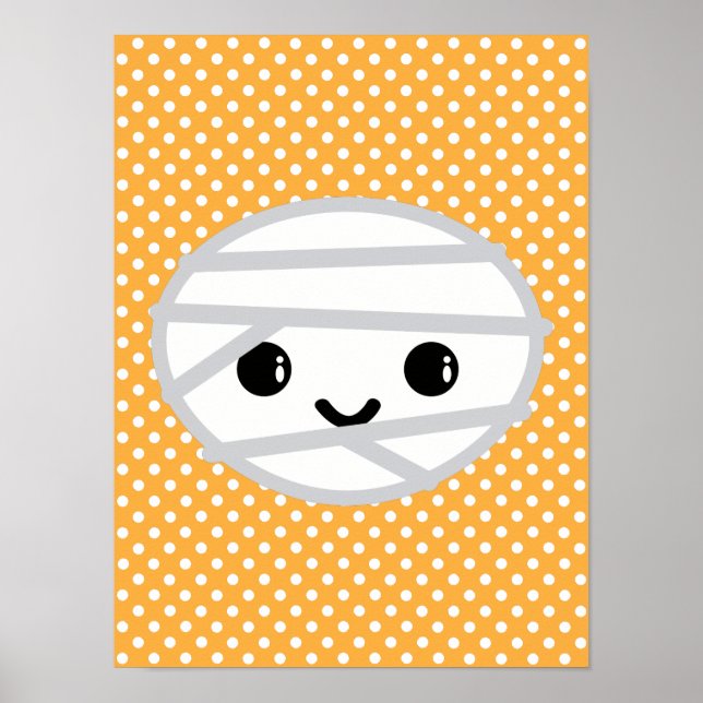 Kawaii Mummy Poster Print (Front)