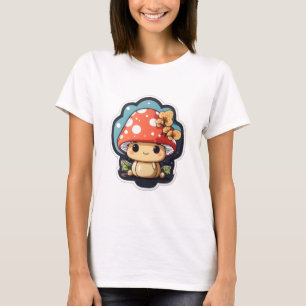 Kawaii mushroom cute graphic T-Shirt