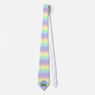 KAWAII MUSHROOM SHROOM GINGHAM PATCHWORK PLAID NECK TIE