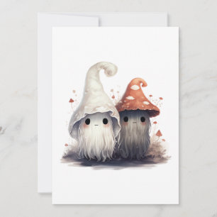 Kawaii Mushroom Trolls Invitation