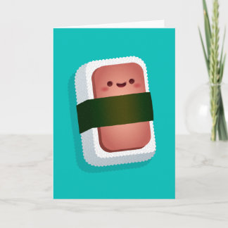 Kawaii Musubi Greeting Card (Blank Inside)
