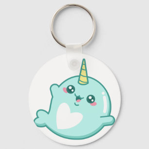 Kawaii Narwhal Keychain
