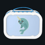 Kawaii Narwhal Lunch Box<br><div class="desc">Drawing of happy Kawaii narwhal made by Nir P</div>