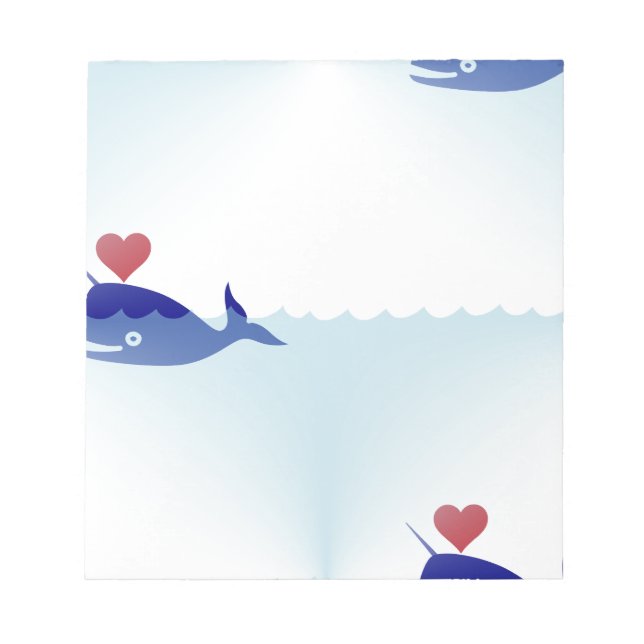 kawaii narwhal notepad (Front)