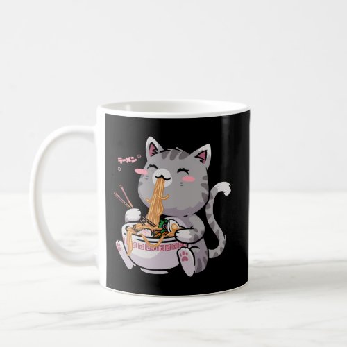 Kawaii Neko Cat Ramen Bowl Anime Otaku Japanese No Coffee Mug