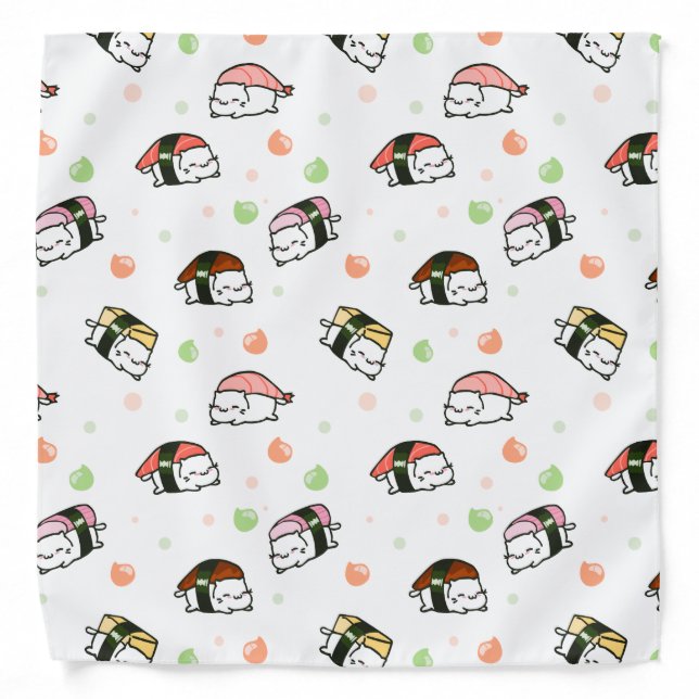 Kawaii Neko Nigiri Bandana (Front)