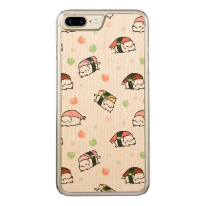 Kawaii Neko Nigiri Carved iPhone 8 Plus/7 Plus Case