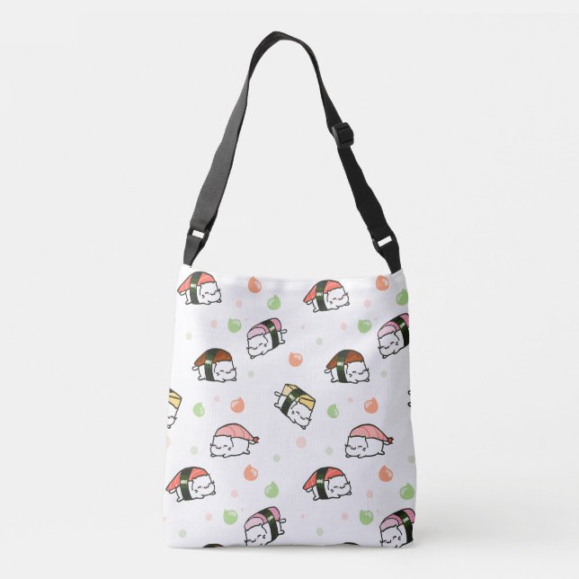 Kawaii Neko Nigiri Crossbody Bag (Back)