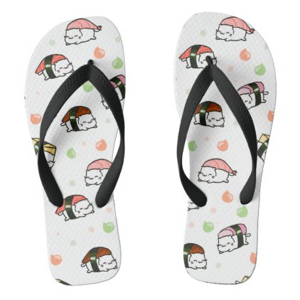 Kawaii Neko Nigiri Flip Flops