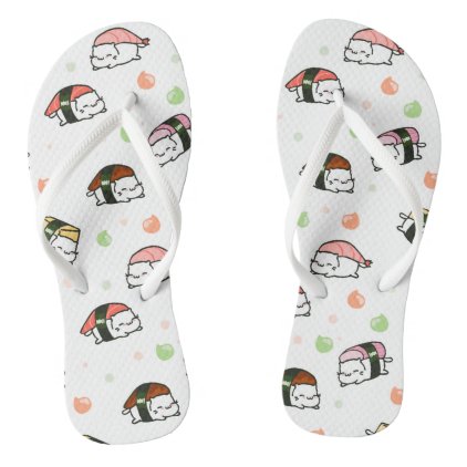 Kawaii Neko Nigiri Flip Flops