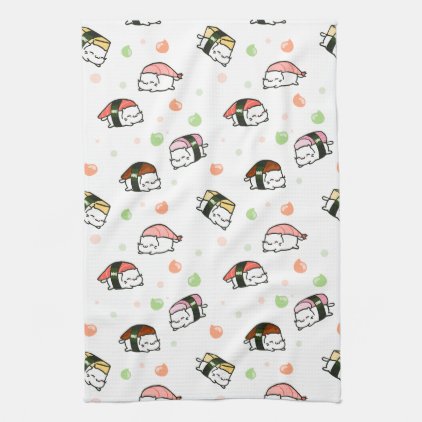 Kawaii Neko Nigiri Hand Towel