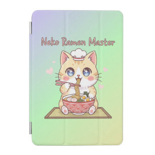 Kawaii Neko Ramen Master Cute Cat Food Chef iPad Mini Cover