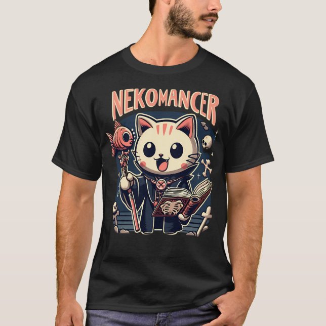 Kawaii Nekomancer T-Shirt (Front)