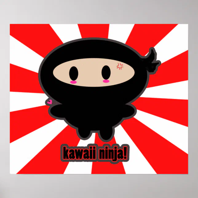 Kawaii Ninja Poster | Zazzle