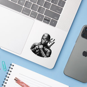 Kawaii Ninja Warrior Sticker – Cute Design