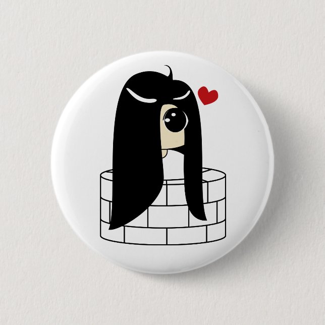 Kawaii no Sadako Button (Front)