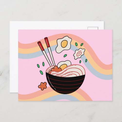 Kawaii Noodles Postcard