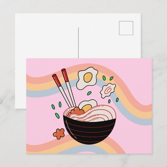 Kawaii Noodles Postcard (Front/Back)