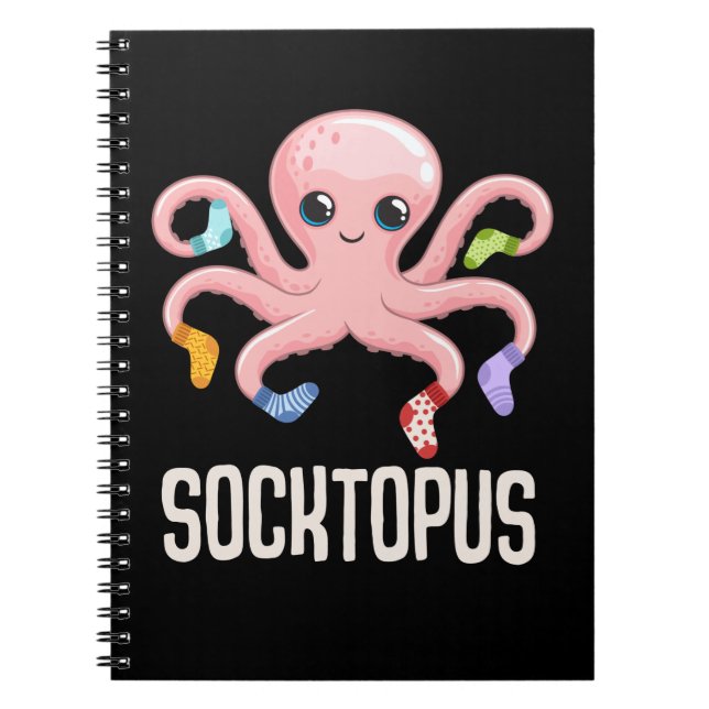 Kawaii Octopus Cute Kraken Sea Animal Lover Notebook (Front)
