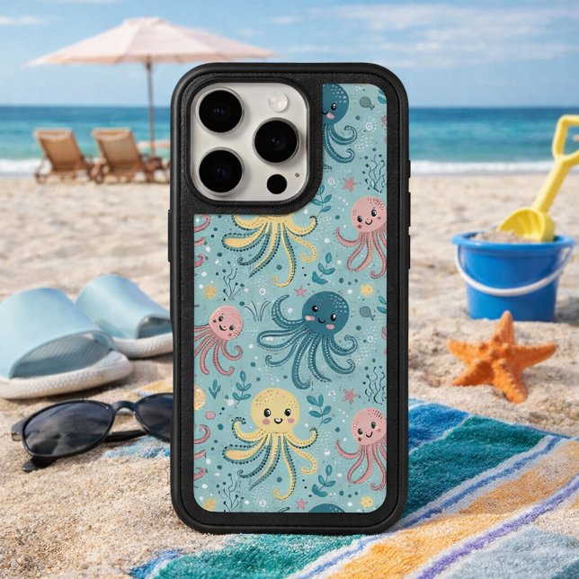 Kawaii Octopus Pattern Otterbox iPhone Case (Creator Uploaded)
