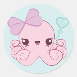 Kawaii Octopus Stickers