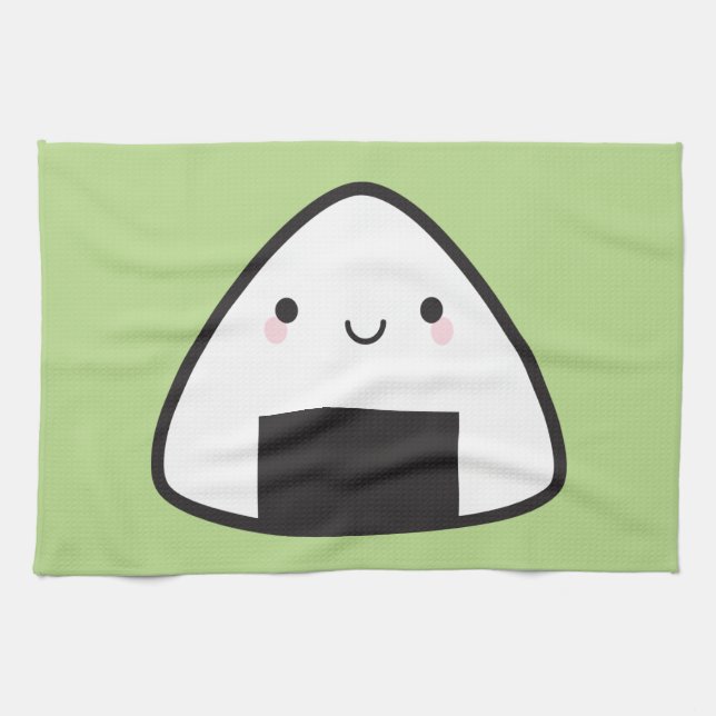 Kawaii Onigiri Rice Ball Towel (Horizontal)