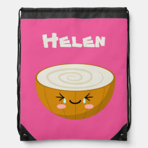 Kawaii Onion Drawstring Bag
