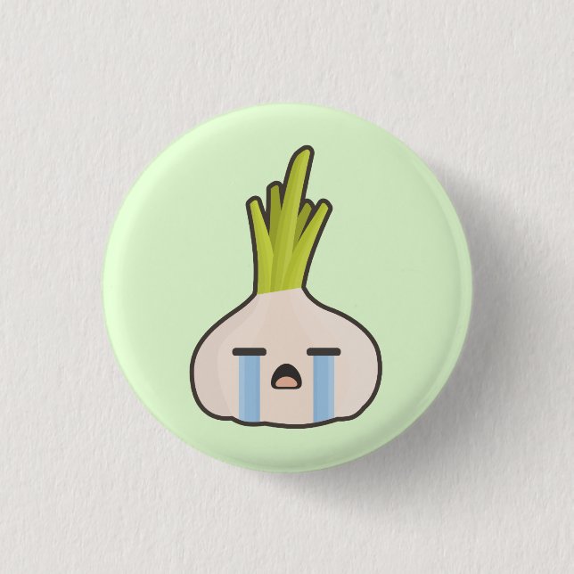 Kawaii Onion Pinback Button (Front)