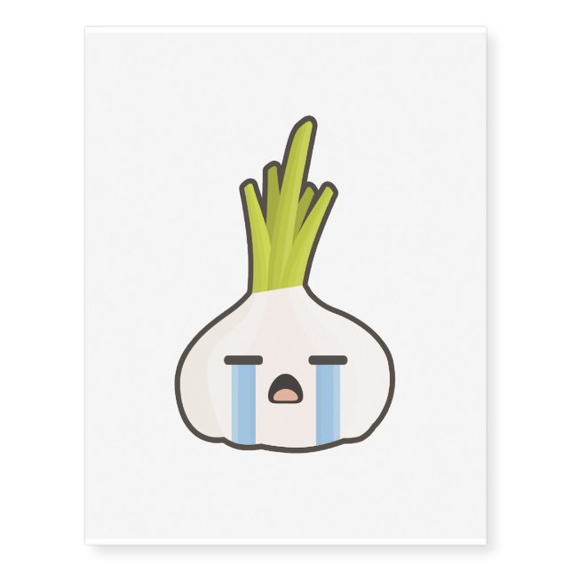 Kawaii Onion Temporary Tattoos (Front)