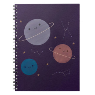 Kawaii Outer Space Notebook