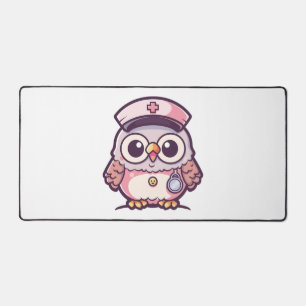 Kawaii Owl as a Nurse Desk Mat