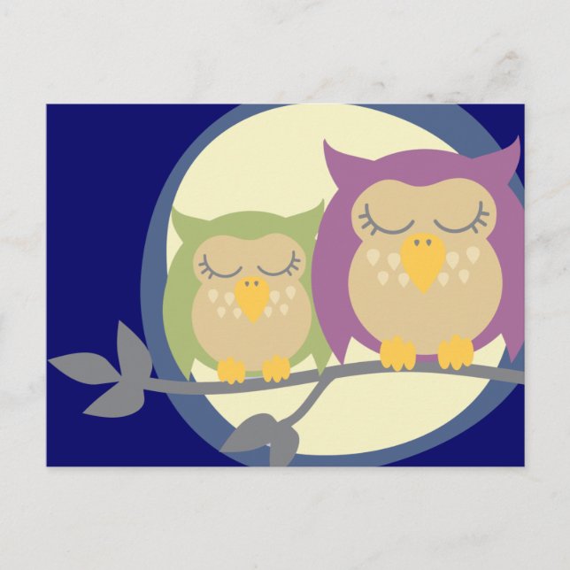 Kawaii Owl Postcard (Front)
