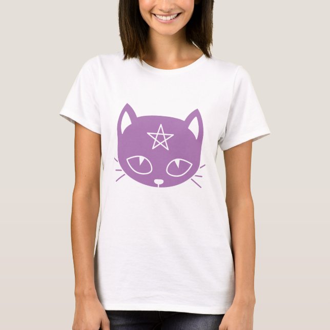 Kawaii Pagan Cat T-Shirt (Front)