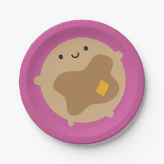Kawaii Pancake Paper Plates