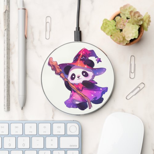 Kawaii Panda as Magical Girl Wireless Charger