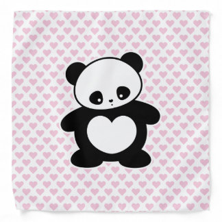 Kawaii panda bandana