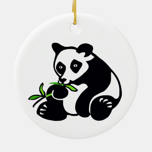  Kawaii PANDA Bear _ Animal activist _ Endangered Ceramic Ornament