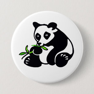 Kawaii PANDA Bear - Conservation -Ecology - Nature Button