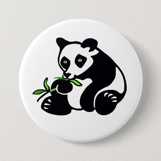 Kawaii PANDA Bear - Conservation -Ecology - Nature Button (Front)