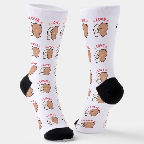 Kawaii Panda Bear couple Animals Socks