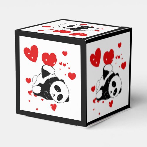 Kawaii Panda Bear Funny Cute Named Gifts Favor Boxes
